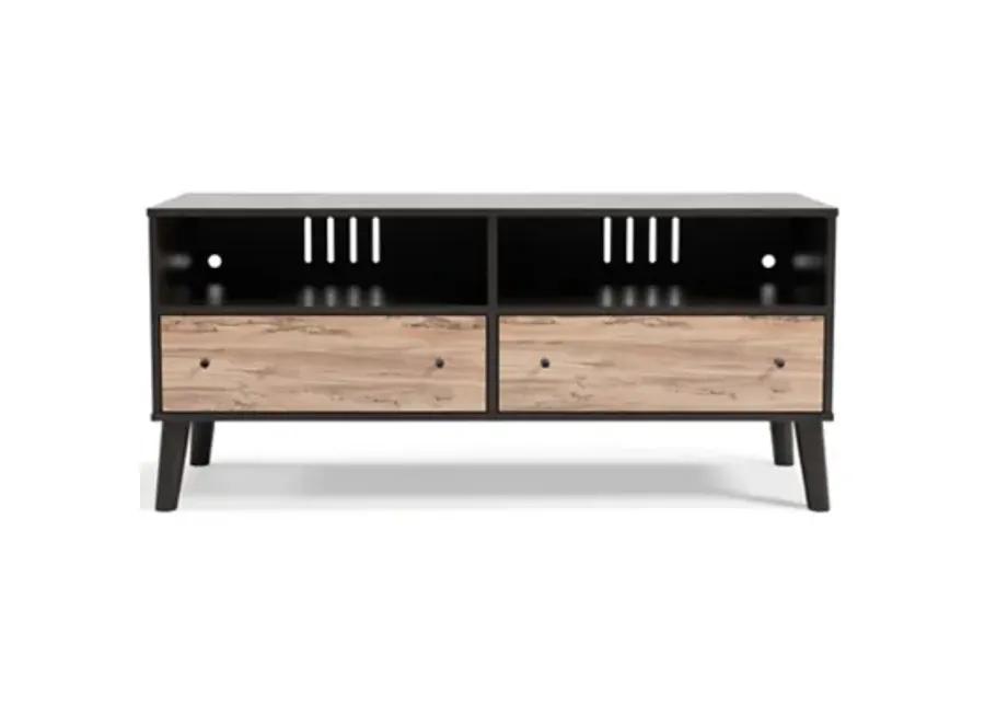 Piperton Medium TV Stand in Dark Charcoal