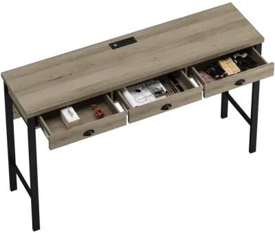 Merax 3-Drawer Dining Table with Stools Dining Set