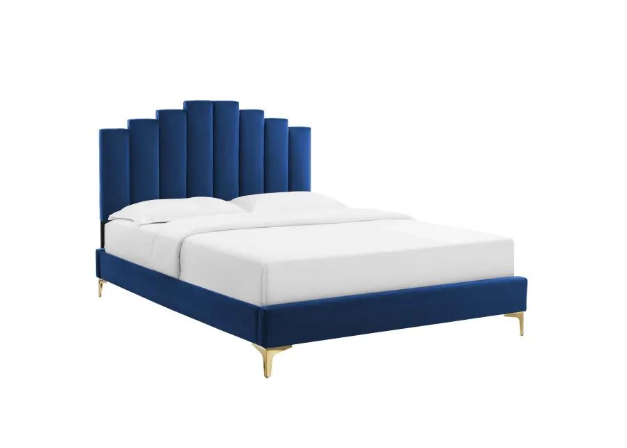 Modway - Elise King Performance Velvet Platform Bed