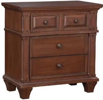 Sedona 3-Drawer Nightstand - Cinnamon Cherry