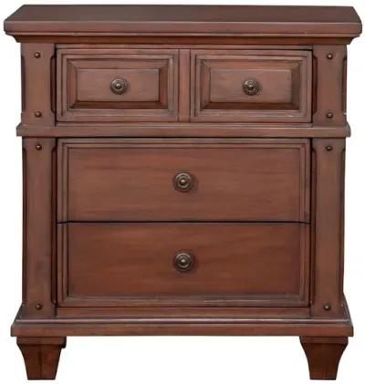 Sedona 3-Drawer Nightstand - Cinnamon Cherry