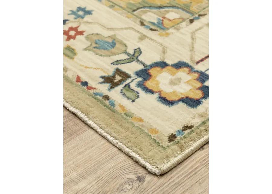 Francesca 2'3" x 7'6" Beige Rug