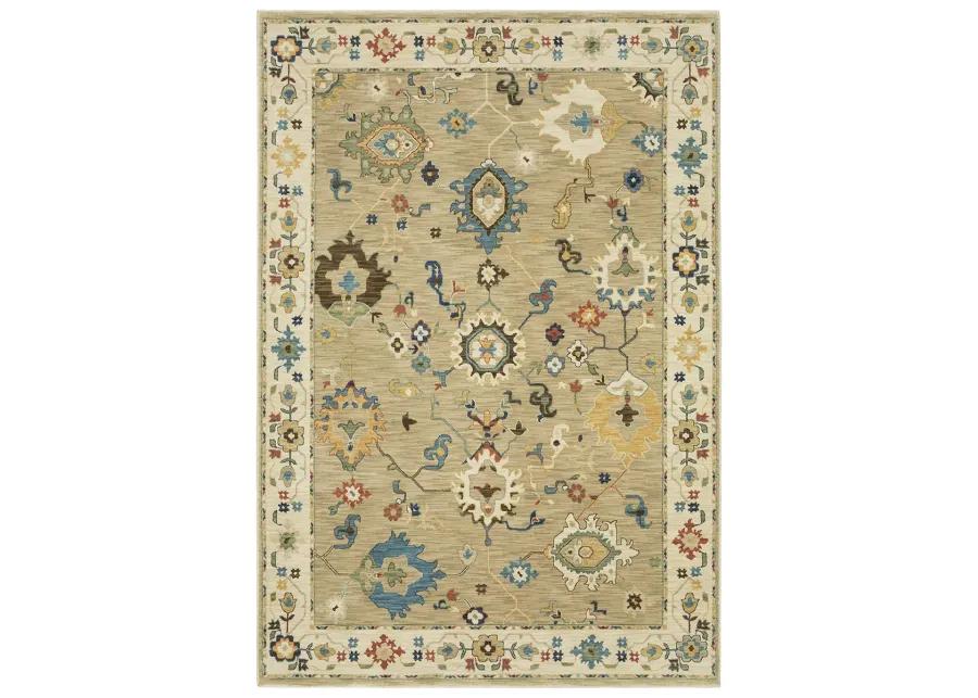 Francesca 2'3" x 7'6" Beige Rug