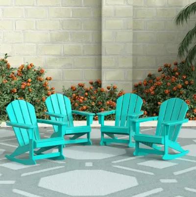 WestinTrends Outdoor Rocking Poly Adirondack Chair (Set Of 4)