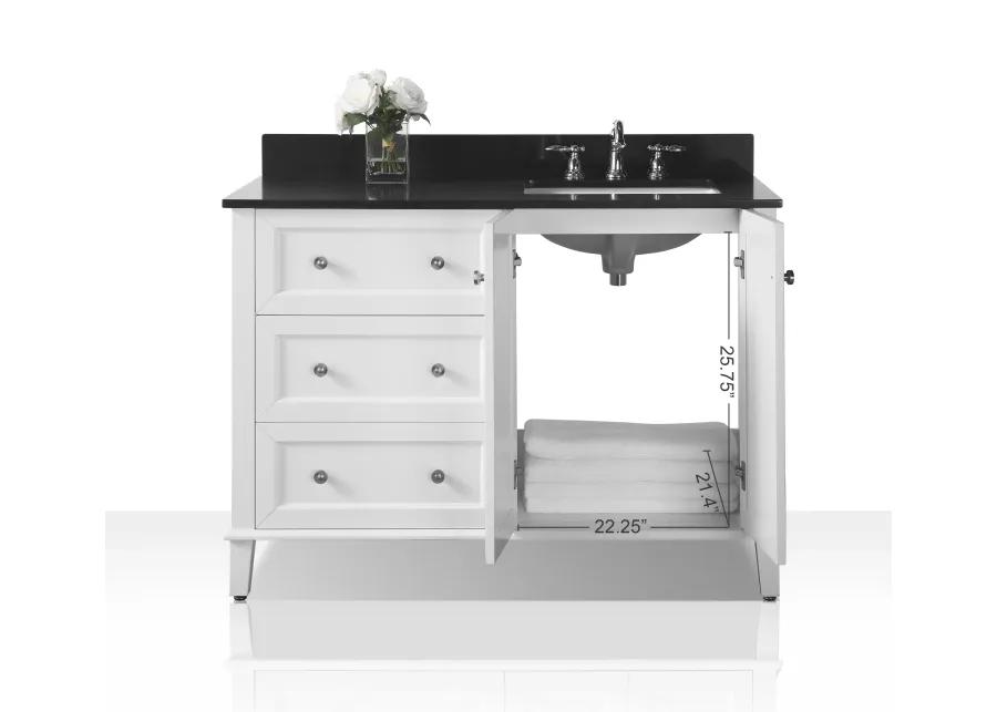 Hannah 48 in. Off Centered Left Bath Vanity Set