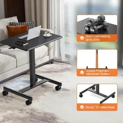 Small Mobile Rolling Standing Desk Rolling Desk Laptop Computer Cart For Home