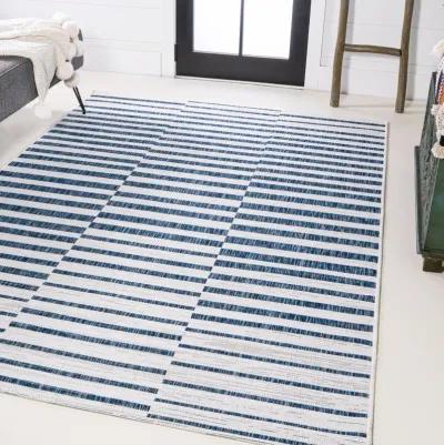 Sukie Modern Offset Stripe Indoor/Outdoor Area Rug