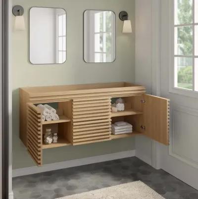 Render 48" Wall-Mount Bathroom Vanity Cabinet