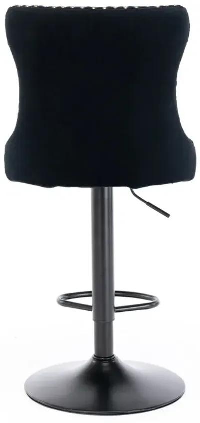 Swivel Velvet Barstools Adjusatble Seat Height From 25-33 Inch, Modern