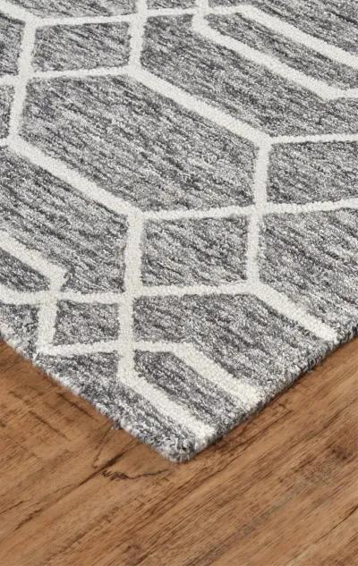 Belfort 8777F Gray/Black/Ivory 5' x 8' Rug