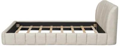 Merax Modern Polyester Upholstered Platform Bed