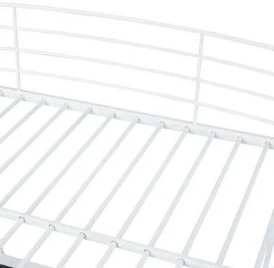 Merax Metal Frame Loft Bed with 4 Layers of Shelves