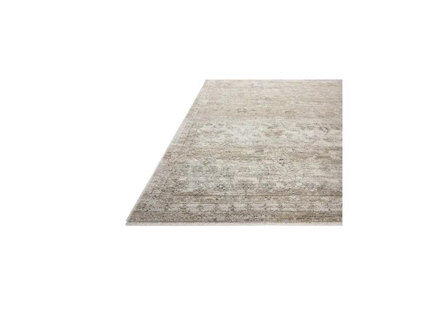 II Tabitha Ivory/Khaki 2'7" x 10'0" Runner Rug by Loloi II