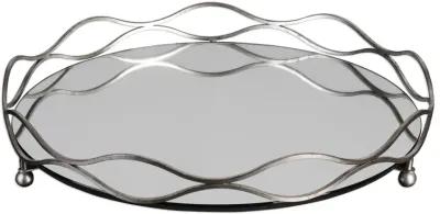 Uttermost Rachele Mirrored Silver Tray