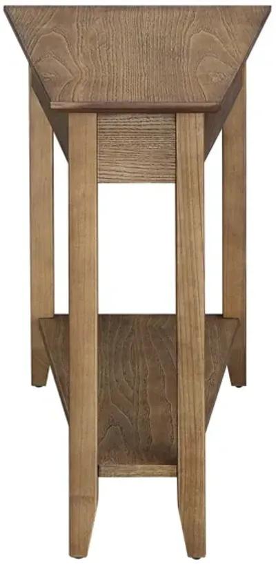 Convenience Concepts American Heritage Wedge End Table with Shelf, 24"L x 16"W x 24"H, Driftwood