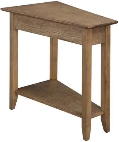 Convenience Concepts American Heritage Wedge End Table with Shelf, 24"L x 16"W x 24"H, Driftwood