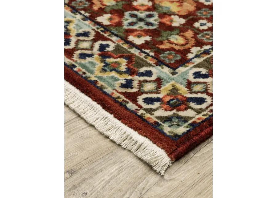 Lilihan 9'10" x 12'10" Red Rug