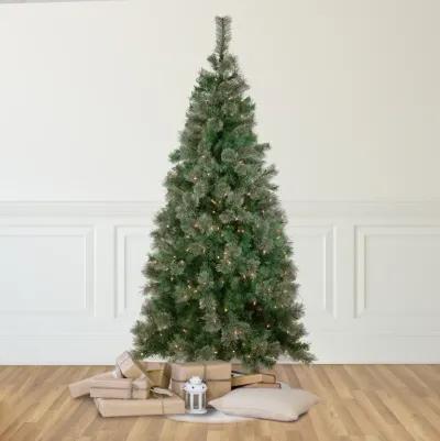 6.5' Pre-Lit Oregon Cashmere Pine Artificial Christmas Tree  Clear Lights