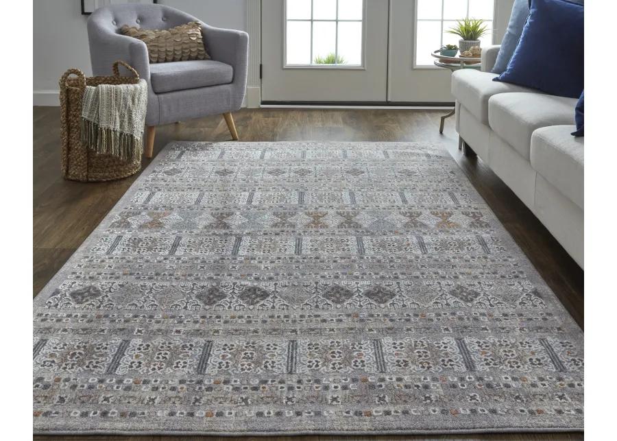 Francisco 39GCF Orange/Gray/White 5' x 8' Rug