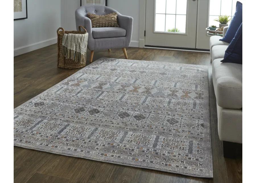 Francisco 39GCF Orange/Gray/White 5' x 8' Rug