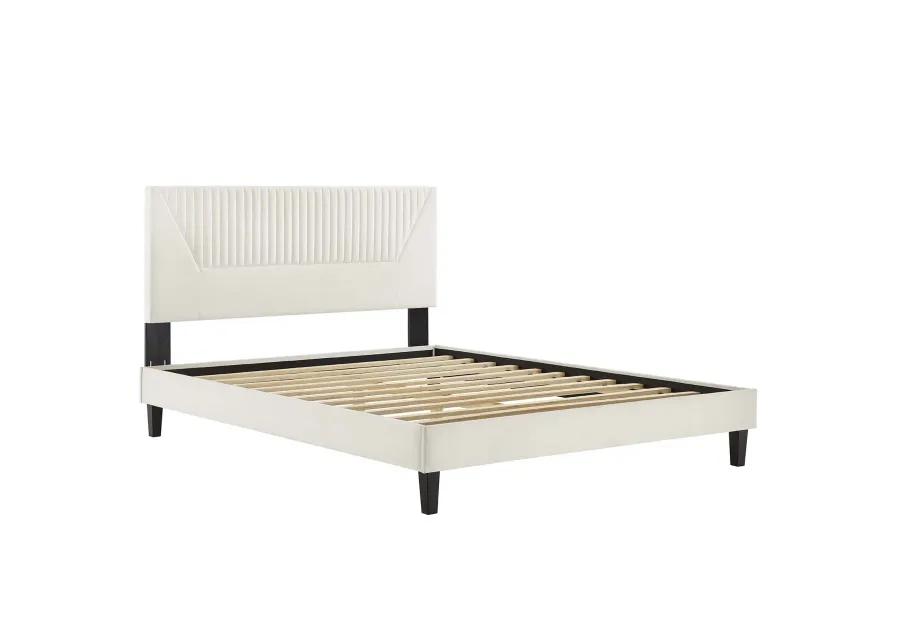 Modway - Yasmine Channel Tufted Performance Velvet Full Platform Bed