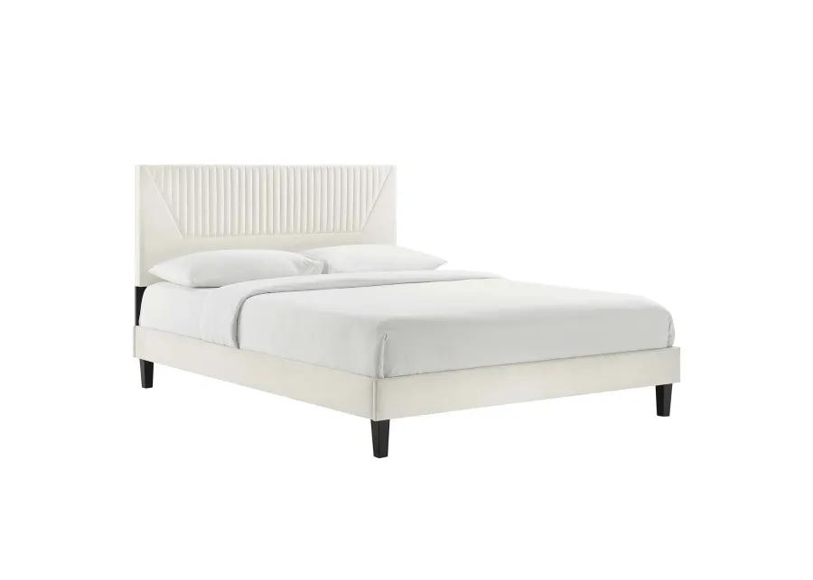 Modway - Yasmine Channel Tufted Performance Velvet Full Platform Bed