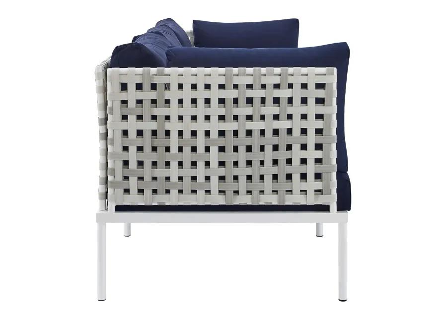 Modway - Harmony Sunbrella� Basket Weave Outdoor Patio Aluminum Sofa