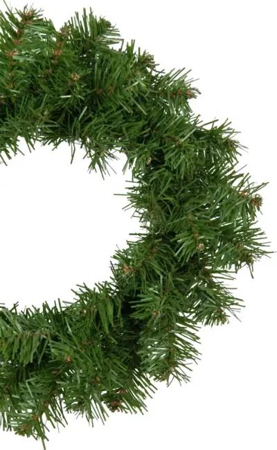 Deluxe Dorchester Full Pine Artificial Christmas Wreath  24-Inch  Unlit