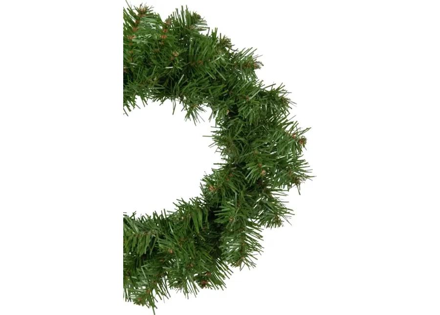 Deluxe Dorchester Full Pine Artificial Christmas Wreath  24-Inch  Unlit