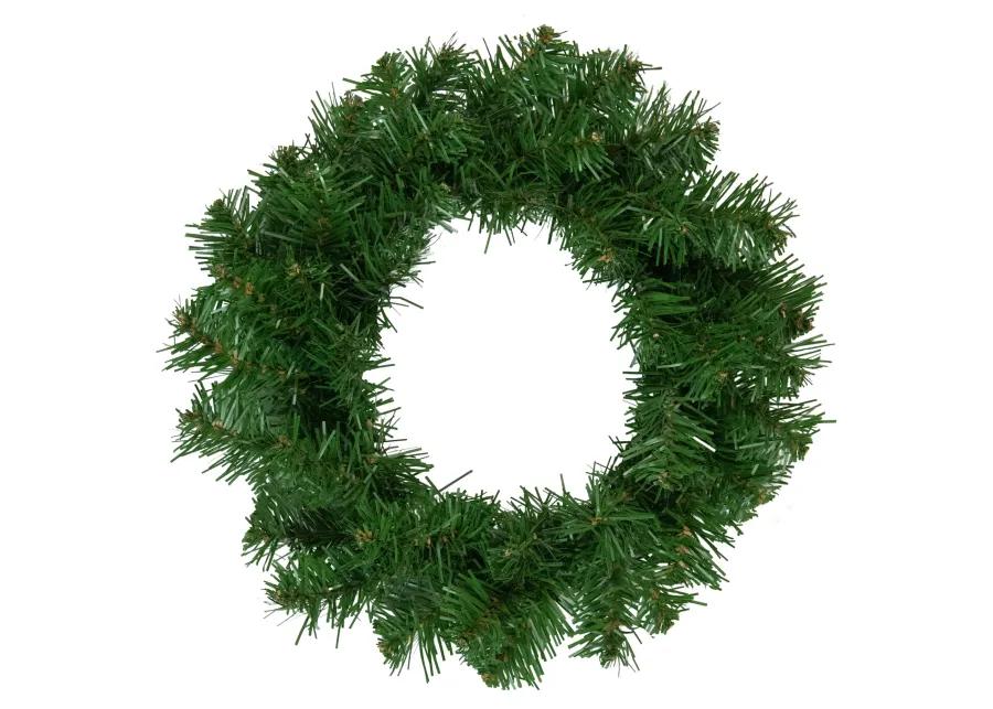 Deluxe Dorchester Full Pine Artificial Christmas Wreath  24-Inch  Unlit