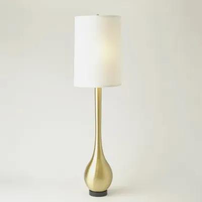 Bulb Floor Lamp-Brushed Brass