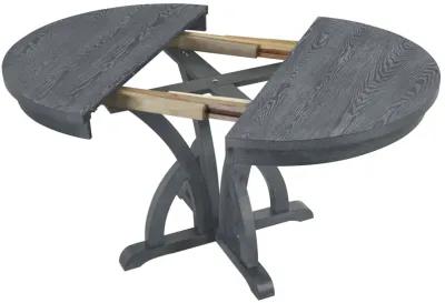 Merax Farmhouse Round Dining Table Set with Pedestal Legs