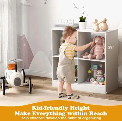 4-Cube Kids Bookcase with Open Shelves