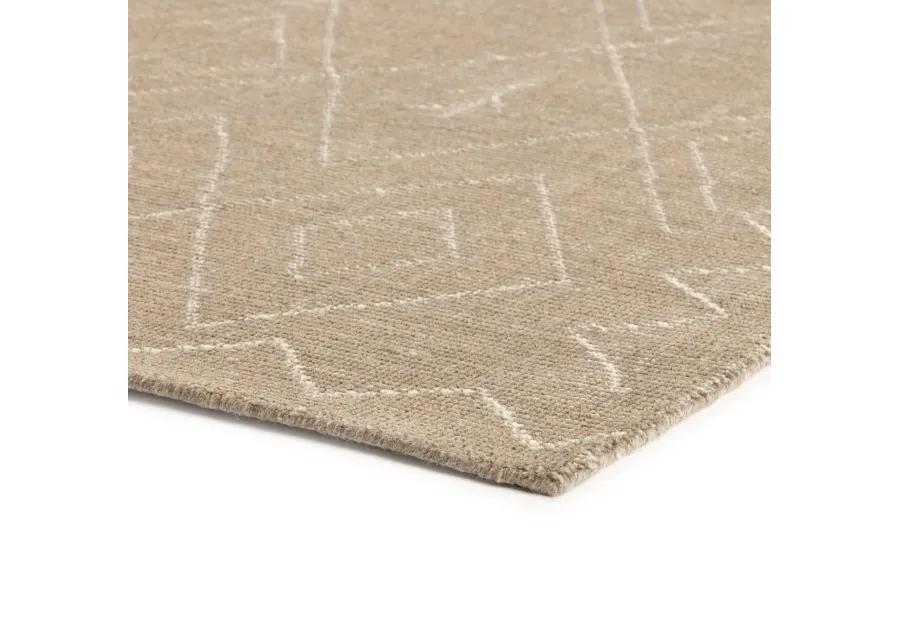 Nador Taupe Moroccan Hand Knotted 9' x 12' Rug