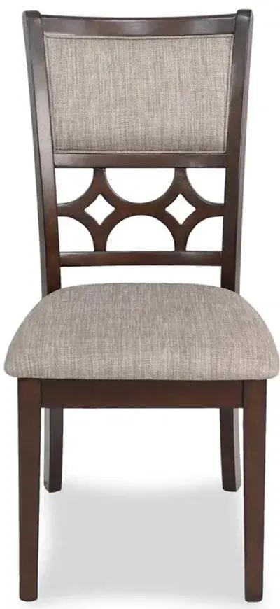 New Classic Furniture Furniture Mitchell 5-Piece Transitional Wood Dining Set in Cherry