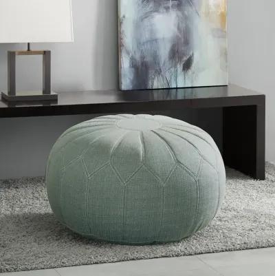 Gracie Mills Aryana Versatile Oversized Round Pouf Ottoman