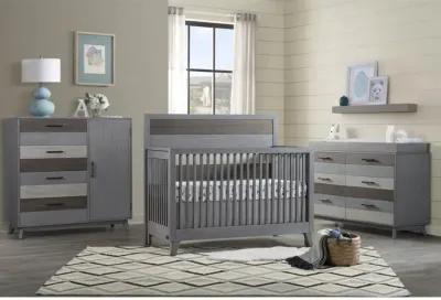 Soho Baby Cascade Crib Multi Tone Gray