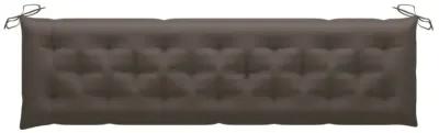 vidaXL Garden Bench Cushion Taupe 78.7"x19.7"x2.8" Fabric