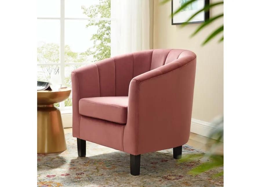 Prospect Channel Tufted Performance Velvet Armchair