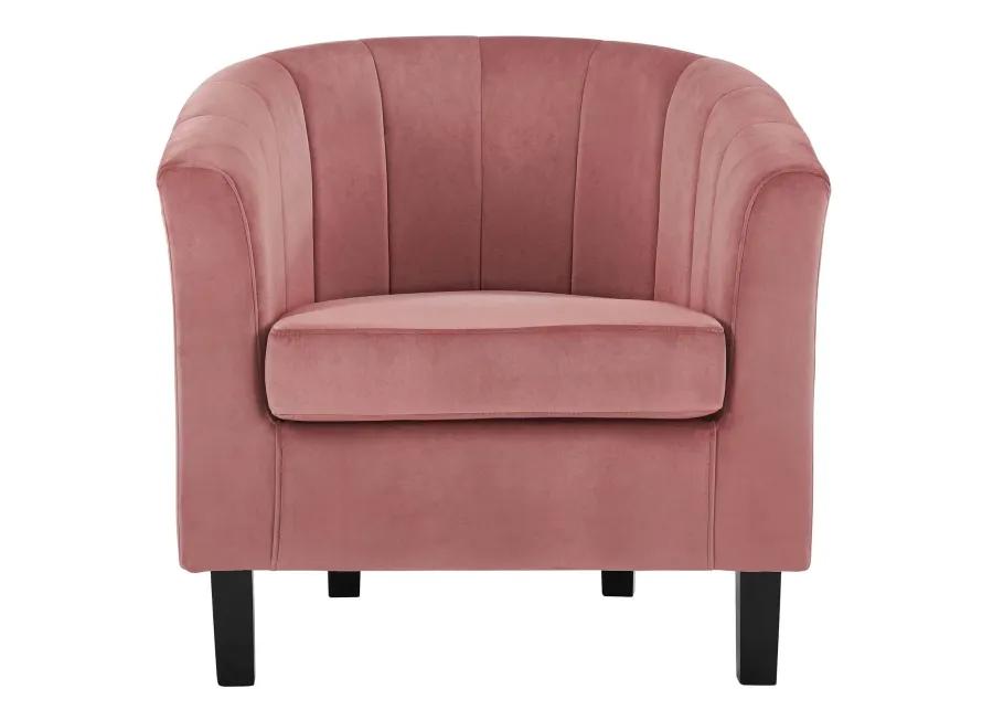 Prospect Channel Tufted Performance Velvet Armchair