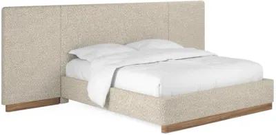 Portico Queen Upholstered Bed with End Panel