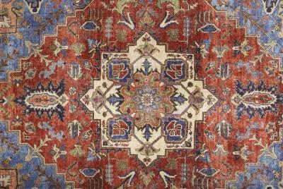 Percy 39AHF Blue/Red/Ivory 9'2" x 12' Rug