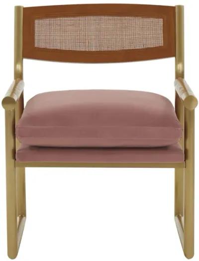 Harlow Rattan Velvet Chair