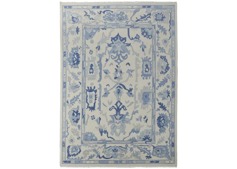 Karina 69G7F 7'9" x 9'9" Ivory/Blue Rug