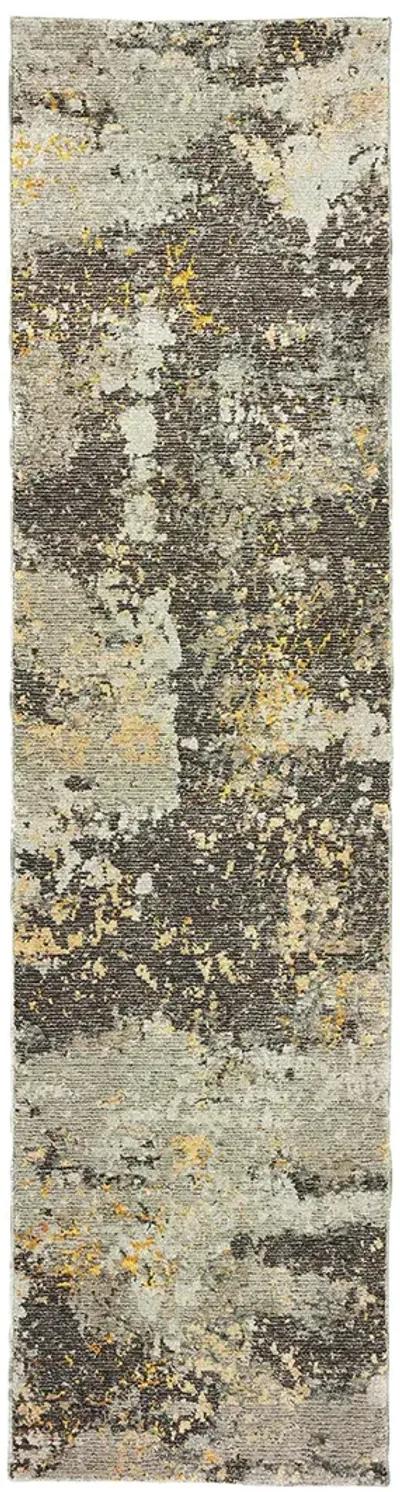 Evolution 2'3" x 8' Grey Rug