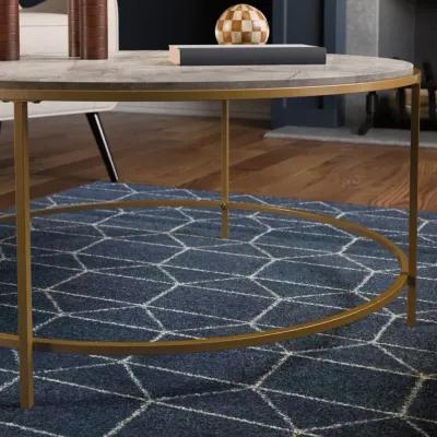 Sauder Int Lux Coffee Table Rd Deco Stone