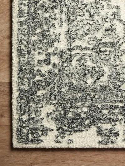 Annie ANN02 White/Black 8'6" x 12' Rug