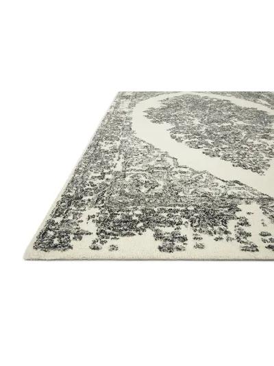 Annie ANN02 White/Black 8'6" x 12' Rug