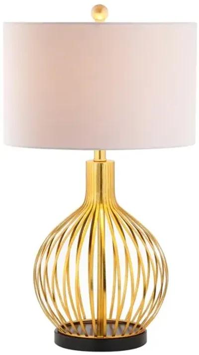 Baird 29.5" LED Metal Table Lamp, Gold leaf