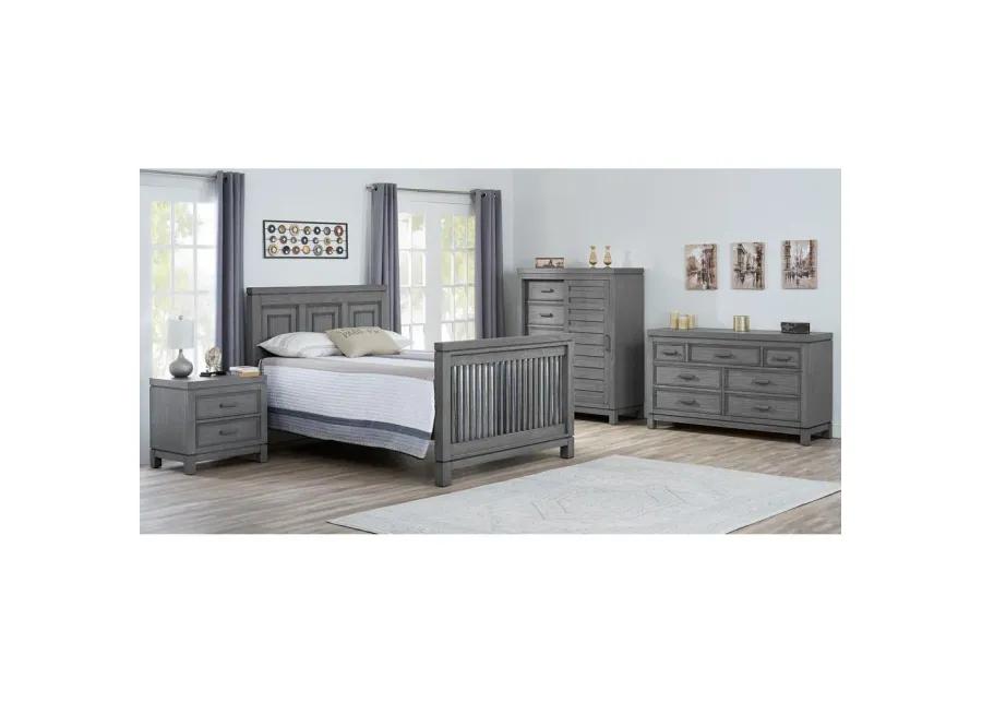 Soho Baby Manchester 4In1 Crib Rustic Gray